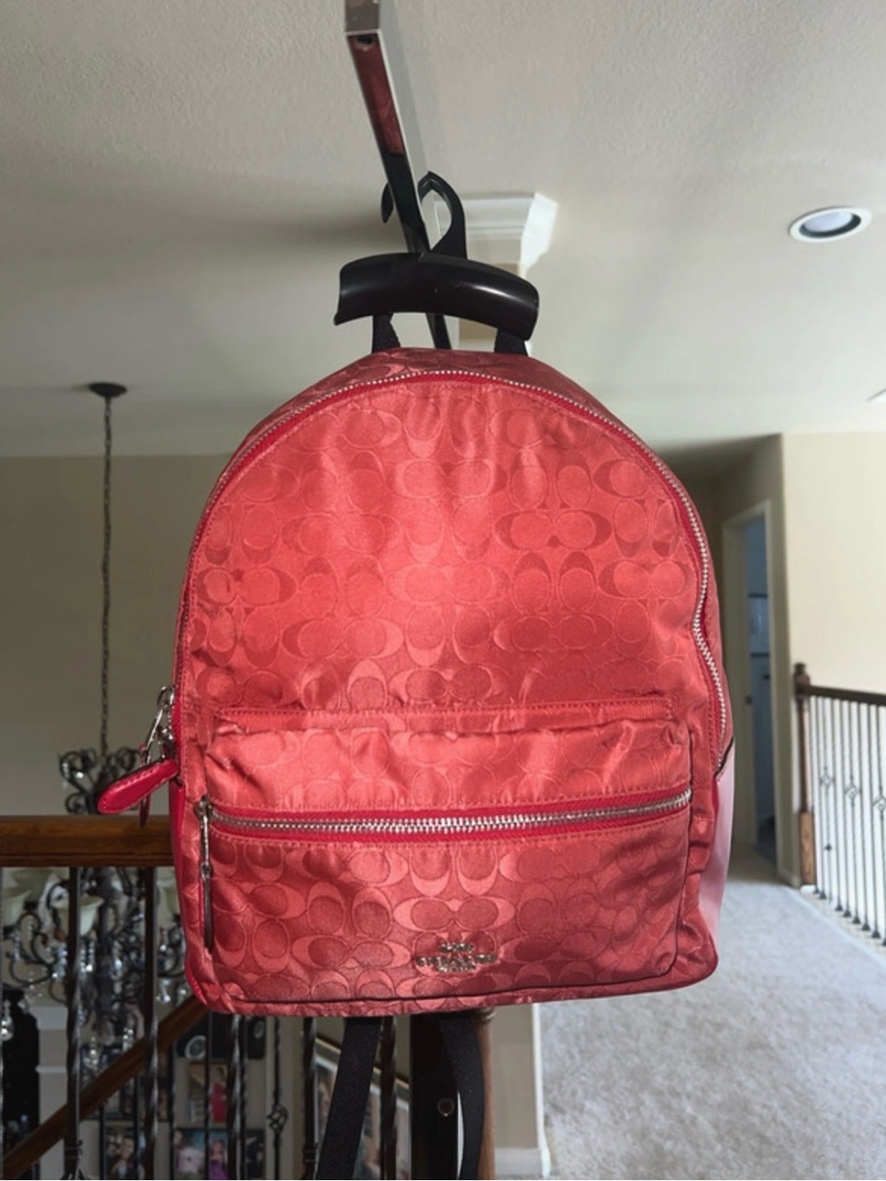 Red Coach Backpack